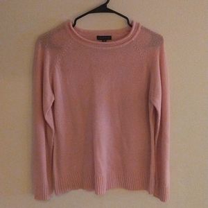 Carolyn Taylor M Dusty Pink Scoop Neck Knit Sweater